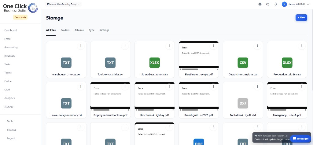 Organisation file storage with self-managed hosting and optional paid capacity